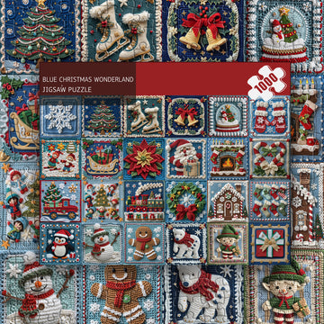 Blue Christmas Wonderland puzzle puzzle 1000 pezzi
